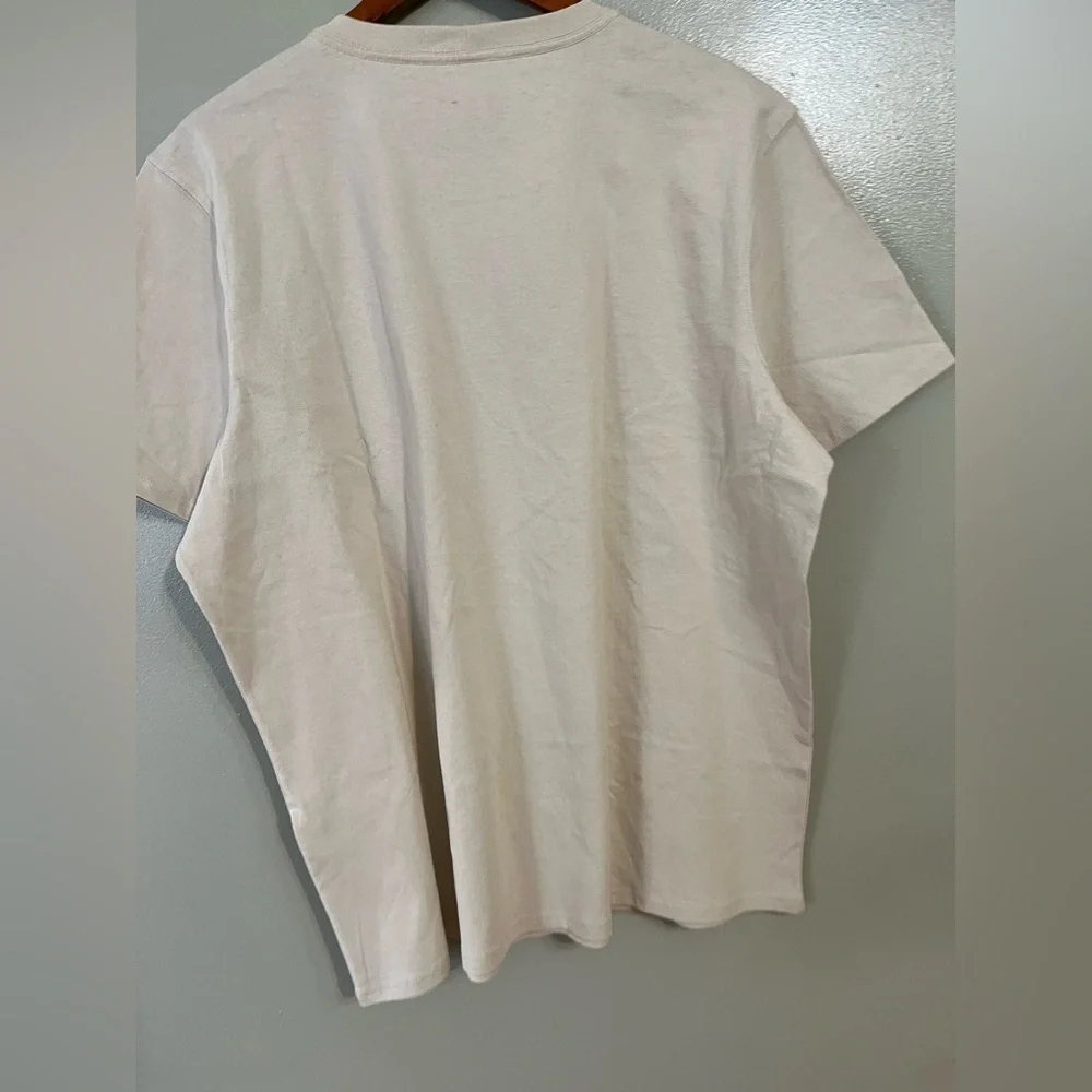 Carhartt Womens Cotton Lose Fit Short Sleeve Tee Cream Pocket T-Shirt Xl New - Picture 4 of 7